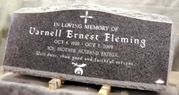 Engraved Cloud Grey Slant Headstone