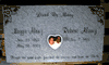 Engraved Companion 28x16x4 Gray Cemetery Headstone