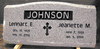 Engraved Companion SP6 Slant Cemetery Marker in G633 Granite
