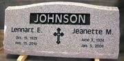 Engraved Companion SP6 Slant Cemetery Marker in G633 Granite