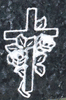 Engraved Cross Headstone Design 
