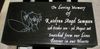 Engraved Custom 24x12x4 Jet Black Grass Marker
