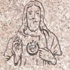 Engraved D-14 Sacred Heart of Jesus Cemetery Headstone Design on Anxi Granite Engraved D-14 Sacred Heart of Jesus Cemetery Headstone Design on Anxi Granite
