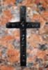 Engraved D-25 Cross Cemetery Memorial Design on Marble Red Granite