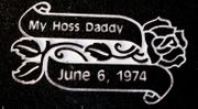  Engraved D-73 Rose and Marriage Panel Funeral Memorial Motif on G654 Granite