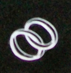 Engraved D-87 Wedding Band Funeral Memorial Marker Design on Jet Black Granite