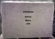 Engraved Double Upright Backside