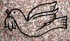 Engraved Dove Funeral Memorial Design D-32 on Anxi Granite