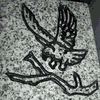 Engraved Eagle Landing Cemetery Headstone Design 233 on G614 Gray Granite Engraved Eagle Landing Cemetery Headstone Design 233 on G614 Gray Granite
