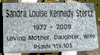 Engraved Flat Cemetery Grave Marker