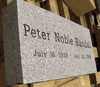 Engraved Flat Granite Headstone
