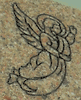 Engraved Floating Angel Design 