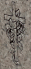 Engraved Floral Cross Design