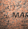 Engraved Floral Headstone Design 1208 on Marble Red Granite Engraved Floral Headstone Design 1208 on Marble Red Granite