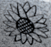 Engraved Floral Headstone Design 1219--Sunflower on Gray Granite Engraved Floral Headstone Design 1219--Sunflower on Gray Granite