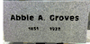 Engraved G633 Cemetery Marker