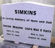 Engraved G633 K0102 Upright Monument