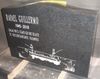 Engraved G654 Dark Gray Granite P-01-02 Companion Cemetery Memorial