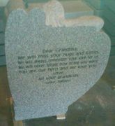 Engraved G663 IMG 9 Angel Memorial Back View