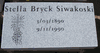 Engraved Georgia Gray Granite 24x12x3 Tombstone