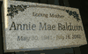 Engraved Granite Cemetery Marker