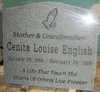 Engraved Granite Tombstone