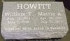 Engraved Gray Granite Bevel Monument