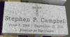 Engraved Gray Granite Gravestone