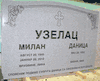 Engraved Gray Granite Headstone
