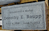 Engraved Gray Granite Headstone