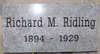Engraved Gray Granite Memorial