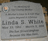 Engraved Gray Granite Memorial