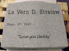 Engraved Gray Granite Memorial