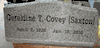 Engraved Gray Granite SP7 Slant Style Memorial