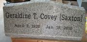 Engraved Gray Granite SP7 Slant Style Memorial