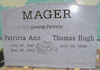 Engraved Gray Granite Tombstone Engraved Gray Granite Tombstone