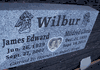 Engraved Gray Granite Tombstone