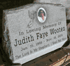 Engraved Gray Headstone