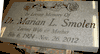 Engraved Gray Headstone