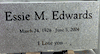 Engraved Gray Memorial 