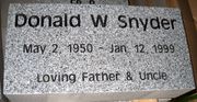 Engraved Gray Monument Marker