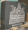 Engraved Double Upright Headstone