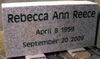 Engraved Grey Cemetery Memorial Marker