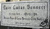 Engraved Grey Funeral Marker