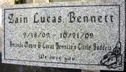 Engraved Grey Funeral Marker