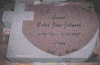 Engraved Heart Gravestone with Cross