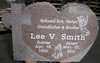 Sandblasted Engraved Heart Memorial 