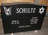 Engraved HMF-01 Jet Black Granite Upright Companion Memorial