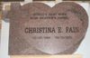Engraved HS-2 Carved Heart & Cross China Pink Granite Memorial