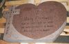 Engraved HS2 China Pink Granite Cross and Heart Monument
